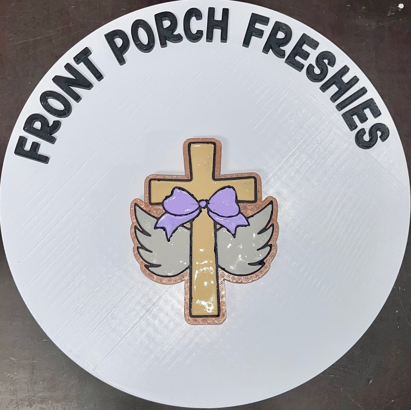 Cross With Angel Wings (Strawberry Poundcake)