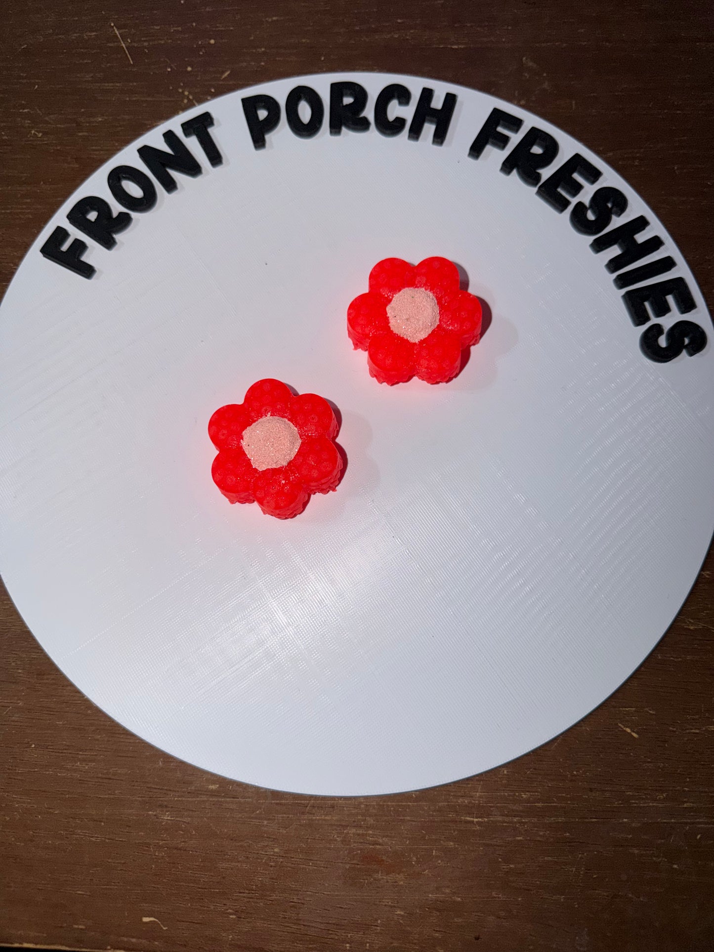 Pink Flower Vent Clips (Yum Boujee Marshmallow)