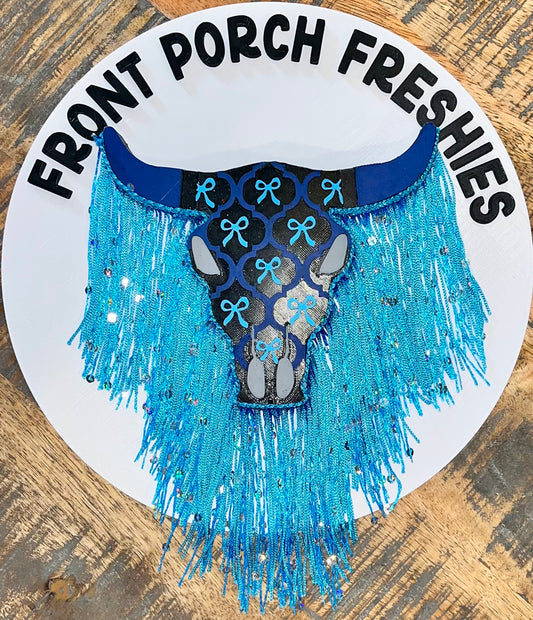 Black and Blue Bow Bull W Fringe (Jax Teller)