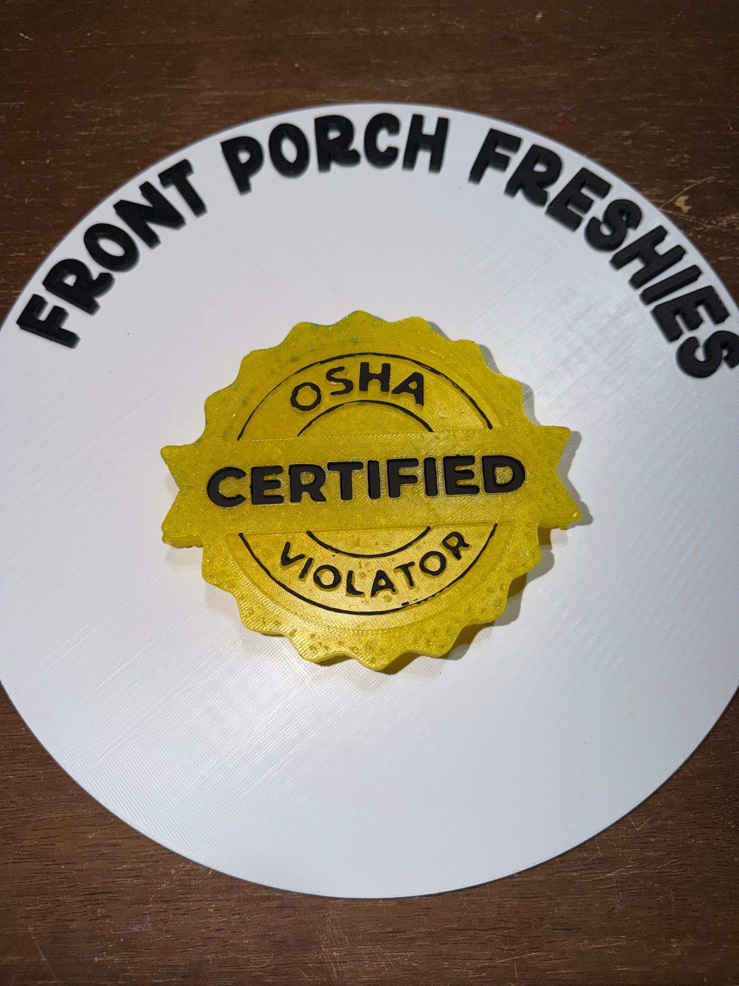 OSHA Certified Violator (Mahogany Teakwood)